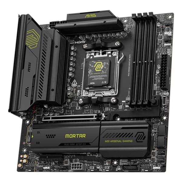 MSI MAG B850M MORTAR WIFI Moderkort Micro ATX Socket AM5 Chipset AMD B850