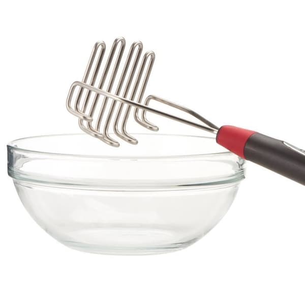 TEFAL Ecrase purée i rustfrit stål Ingenio - Grå og sort