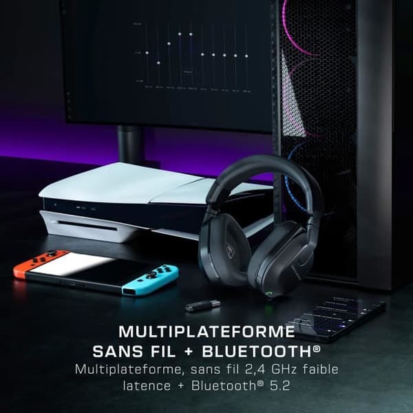 Trådløst multikonsol gaming headset - TURTLE BEACH - Stealth™ 600 PS (Gen 3) - Sort