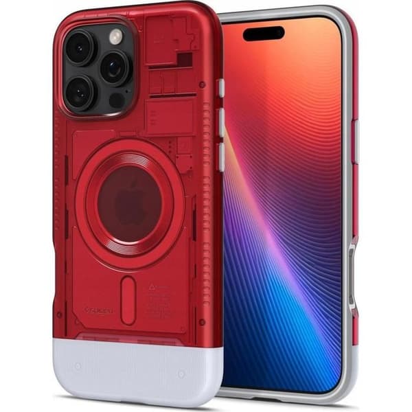 Spigen Classic C1 etui til iPhone 16 Pro - Rubinfarve