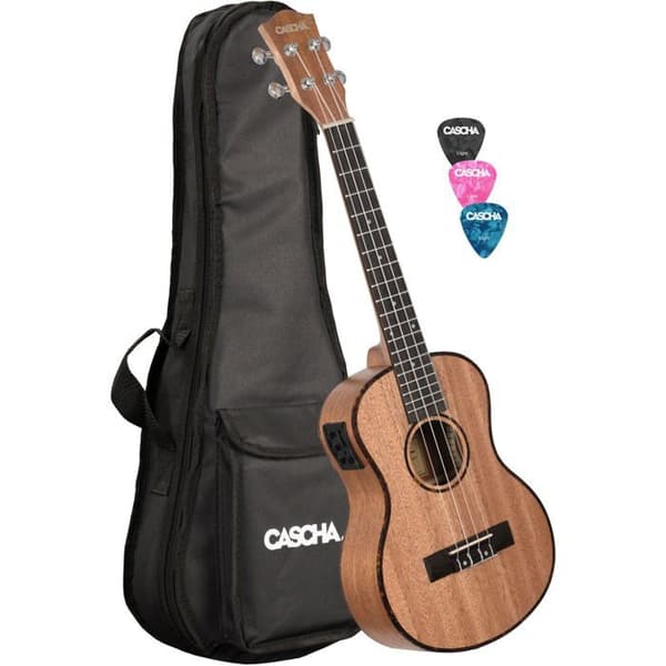 Cascha HH2048E Premium Mahogni E/A sæt tenor ukulele