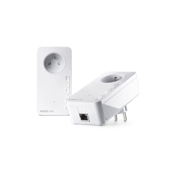 Pont Devolo Magic 2 LAN - Startpakke - GigE - Vægmontering - 2400 Mbits/s - Pakke med 2
