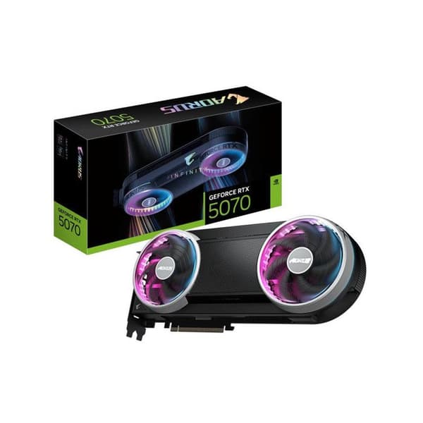 GIGABYTE AORUS GeForce RTX 5070 INFINITY 12G prestandakort