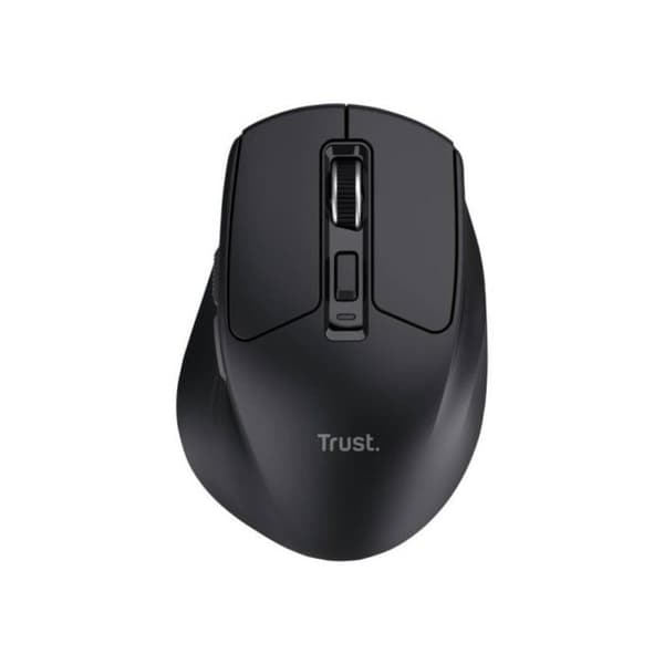 Mus Trust Niven RF Trådløs Bluetooth 3200 DPI Sort Genopladelig