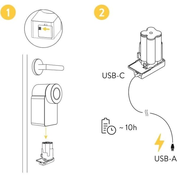 NUKI - Smart lås - Power Pack Vit