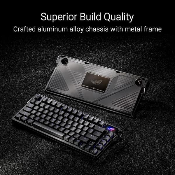 Spilkeyboard - ASUS - ROG Azoth Extreme - Mekanisk - Trådløs - Dynamisk baggrundsbelysning
