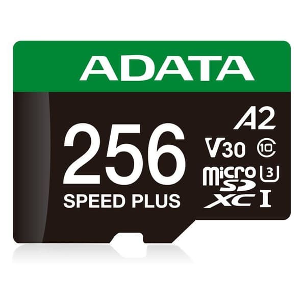 Minneskort - ADATA - Speed Plus - 256 Go - microSDXC - UHS-I U3 - Klass 10