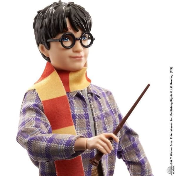 Samlarfigur Harry Potter - MATTEL - Set Plats 9 3/4 - Rörlig docka - Ugglan Hedwig ingår