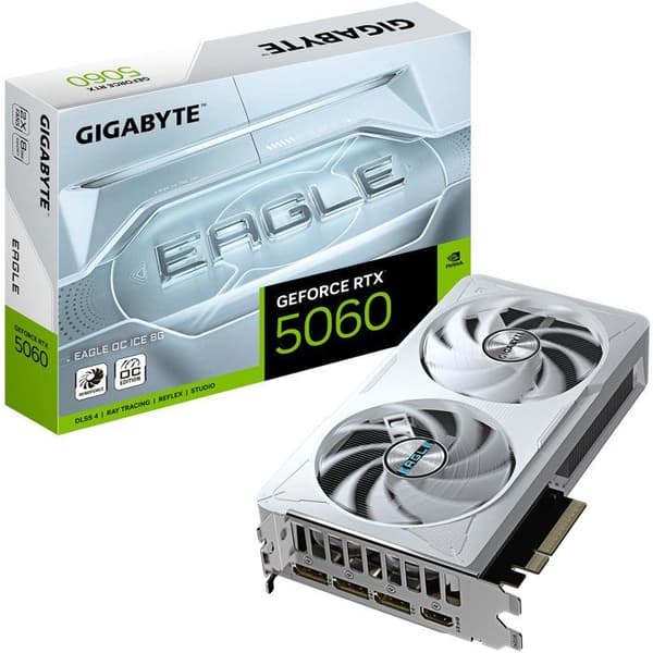 GIGABYTE - EAGLE ICE - Grafikkort - NVIDIA RTX 5060 OC - 8 GB