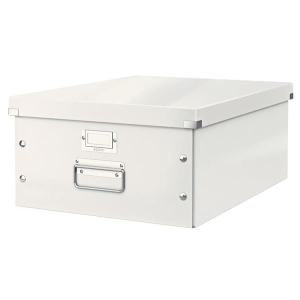 Opbevaringsboks - LEITZ - Click & Store - A3 - Hvid - Sammenfoldelig og Holdbar