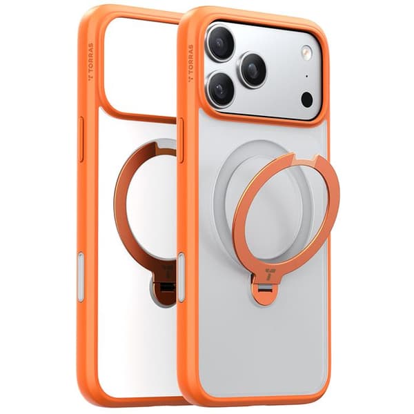 Coque Torras Ostand Spin MagSafe Serie til iPhone 17 Pro - Orange
