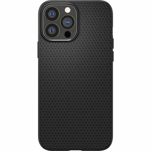 Coque - Spigen - iPhone 13 Pro Max - Blød - Sort - God beskyttelse - Mat