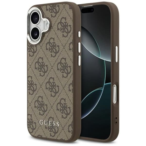 Coque Guess Hardcase 4G Classic Logo MagSafe til iPhone 17 - Brun