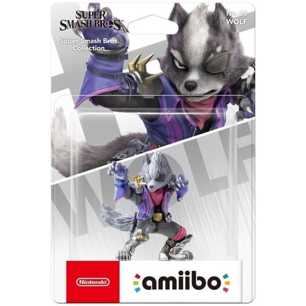 Figur Amiibo - Wolf N°63 • Samling Super Smash Bros.