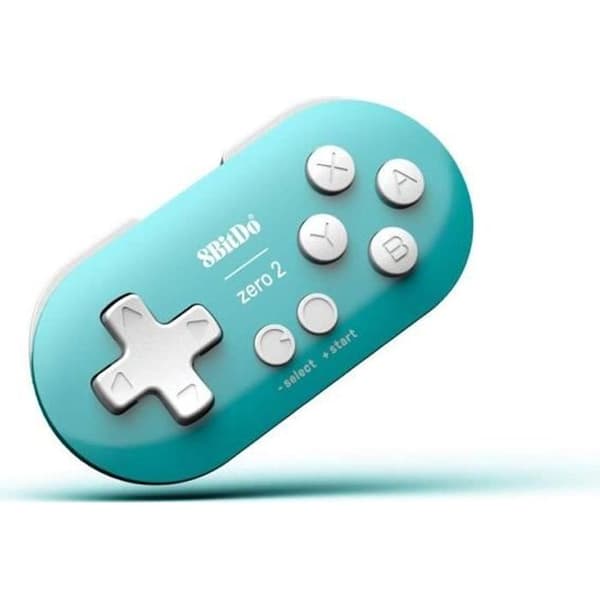 Gamepad - 8Bitdo - Zero 2 - Bluetooth - Turkos - Flerplattformskompatibel