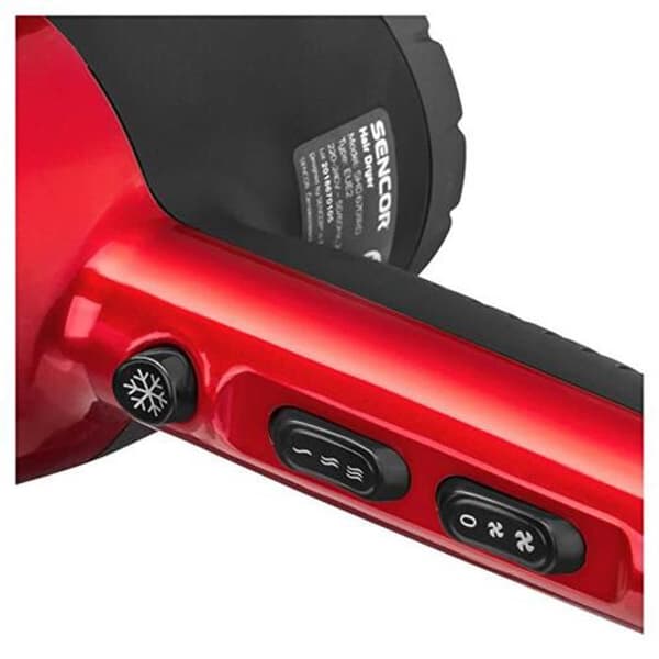 Hårtørrer - SENCOR - SHD 6701RD - 2000 W - 3 Temperaturer - 2 Hastigheder