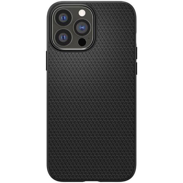 Coque - Spigen - iPhone 13 Pro Max - Blød - Sort - God beskyttelse - Mat