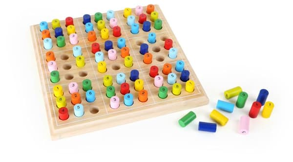 Farverigt træ Sudoku spil