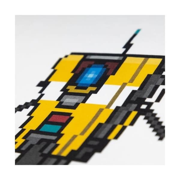 T-shirt - Claptrap Pixelkonst - Vit - Bomull - Kortärmad