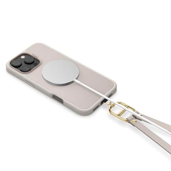 Mobilskal - SPIGEN - iPhone 16 Pro - Kräm - Praktisk Rem - Luftkudde