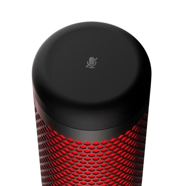 Mikrofon - HYPERX - QuadCast Sort - Stereo - Circum-aural - Kablet - Aktiv støjreduktion