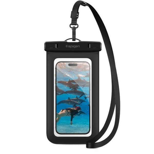 Telefoncover - SPIGEN - Vandtæt bumper - Sort farve - Kompatibel med Socket AM5