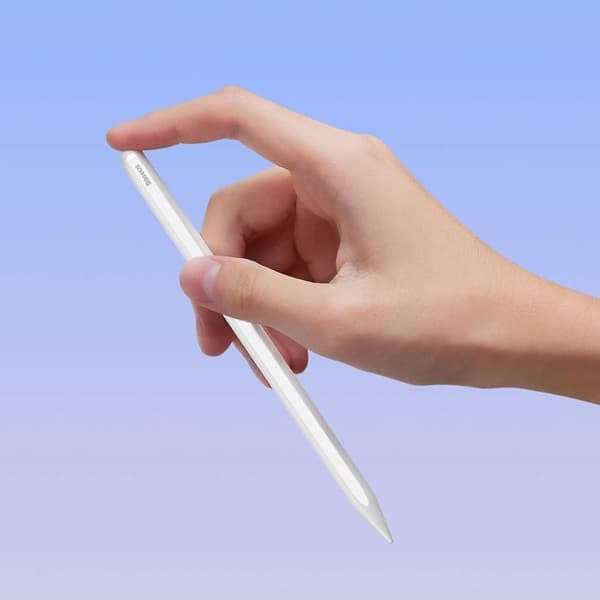 Dubbel-laddad stylus - BASEUS - Smooth Writing 2 - Vit - Hög kvalitet - Digitala ritningar