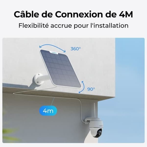 Solpanel - REOLINK - SR3 - 5,8 W - Hvid