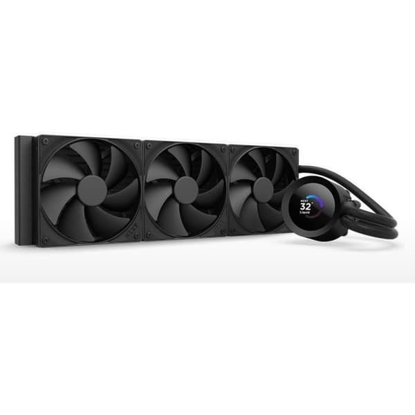 Vandkøling - NZXT - RL-KN360-B2 - Kraken Plus 360 - 1,54" tilpasselig LCD-skærm - Sort