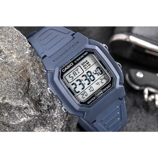 Herrklocka CASIO W-800H-2AVDF - Digital - Plast - Sport - Blå