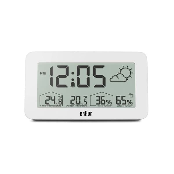 Braun BC13WP digital väckarklocka med väderstation