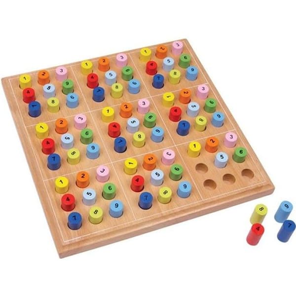 Farverigt træ Sudoku spil