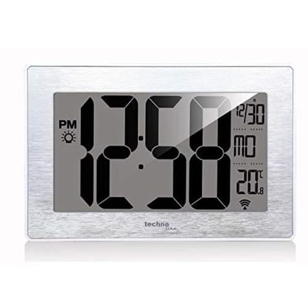 Väggklocka - TECHNO LINE - WS8019 - Silver - Metall - Inomhus
