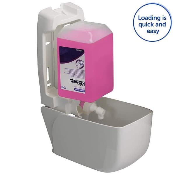 Sæbedispenser - Aquarius - 6948 - Hvid - 1 L - Moderne og hygiejnisk design