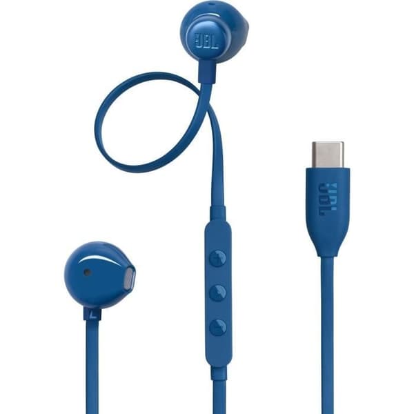 JBL Tune 305C Kablede Øretelefoner - USB-C - Hi-Res Support - Blå