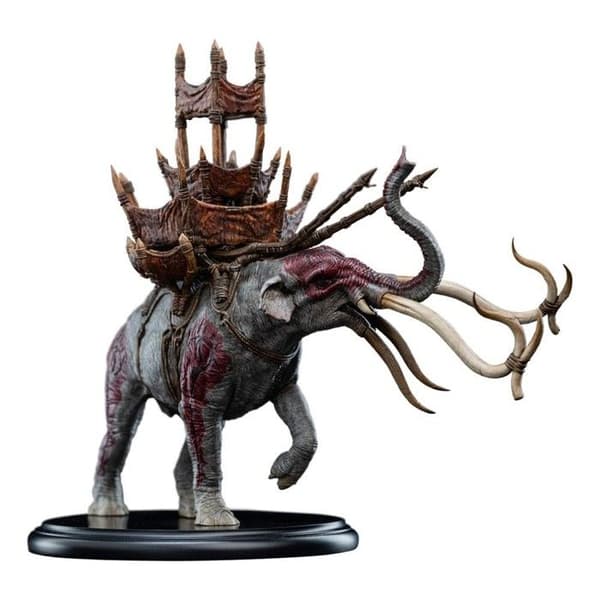 Weta Workshop - Sagan om Ringen - Mumak-statyn i strid 17 cm