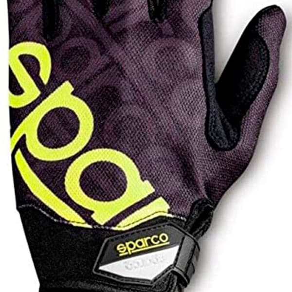 GANTS SPARCO MECA 3 STØRRELSE S SORT/GUL