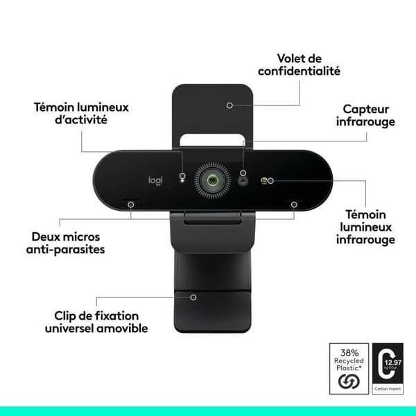 Webbkamera - Brio 4K - Logitech - Ultra HD