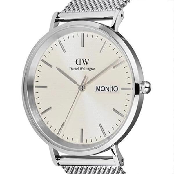 Klocka - DANIEL WELLINGTON - Classic Day Display - Silver - Läder - 40 mm