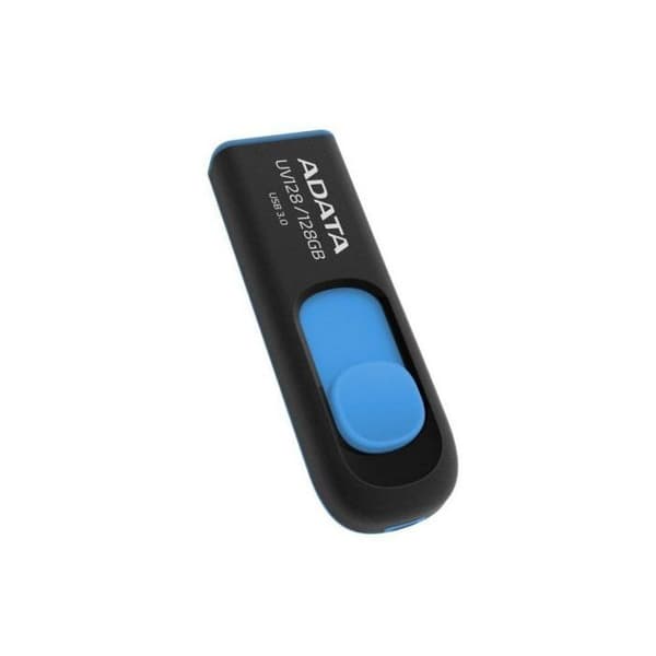 A-Data UV128 3.2 Gen 1 højhastigheds USB-flashdrev, 128 GB, op til 100 MB/s sort