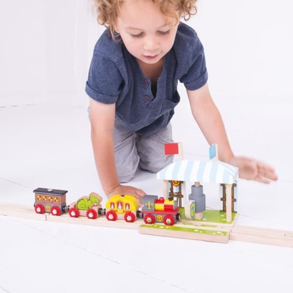 Träningsområde - Bigjigs Rail - Trä - Utomhus - Rollspel