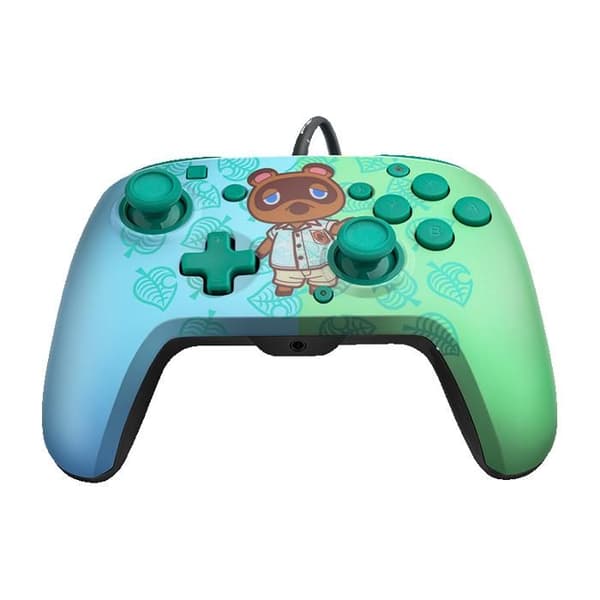 Wired Controller - PDP - Faceoff Deluxe - Animal Crossing: Tom Nook - Switch