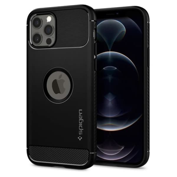 Coque - Spigen - Tough Armor - Metalgrå - Robust beskyttelse - Trådløs opladning