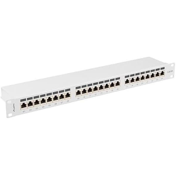 Patch Panel LANBERG PPSA-1024-S 24 porte 1U CAT.6A FTP grå