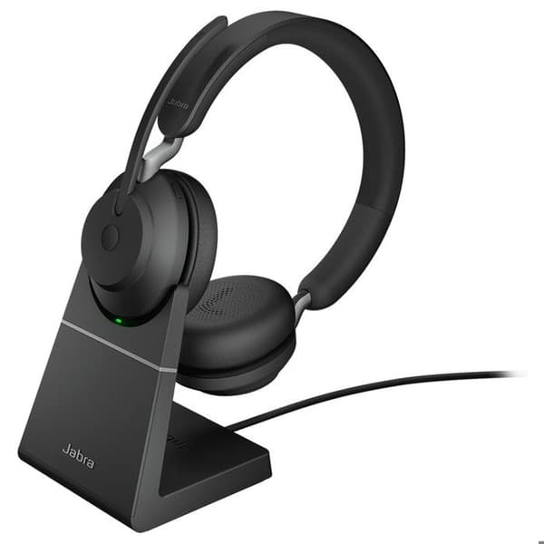 Jabra Evolve2 65 Headset - USB-A MS Teams Stereo med ladestander - Sort