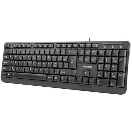 Tastatur - Natec - NKL-1151 - Kablet - Sort - US