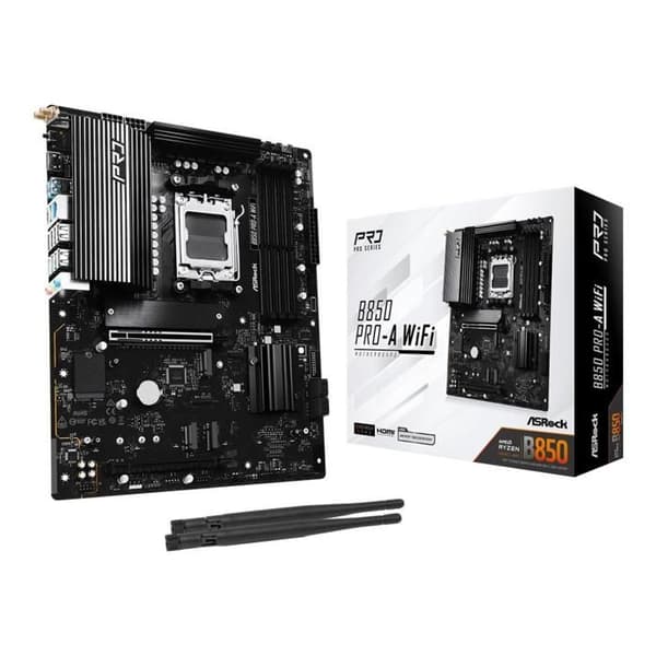Moderkort - ASROCK - B850 Pro-A - WiFi - Socket AM5 - 1 Processor Max