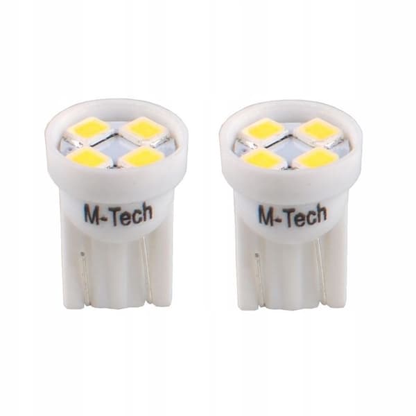 2 LED ampuller hvid T10 W5W 4xSMD3528 12V 0.32W