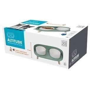 Forhøjet dobbelt skål M.PETS ALTITUDE - 2x 450 ml