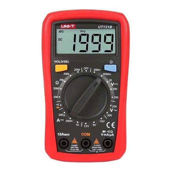 Multimeter - UNI-T - UT131B - 600V - 10A - Baggrundsbelyst skærm